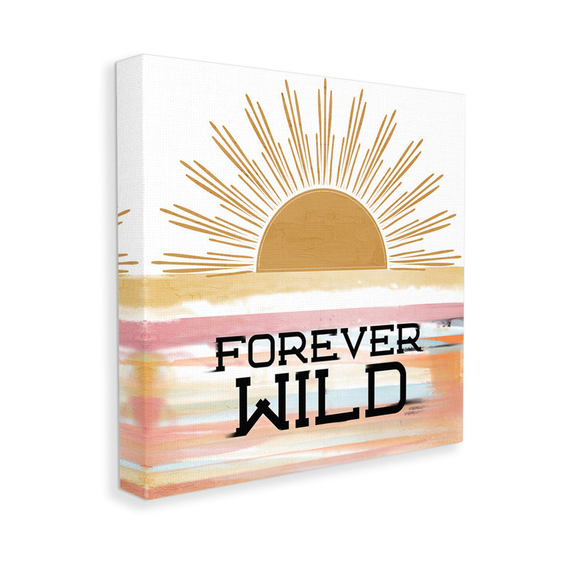 "Forever Wild Sun Rays", art mural sur toile par Kim Allen, H 30 po x l 30 po