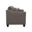 Causeuse gris anthracite avec coussins Tatum
