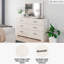Commode double à 6 tiroirs avec miroir 59,53 po Vandi