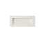 Lavabo de 42 po pour salle de bain à surface solide, blanc mat