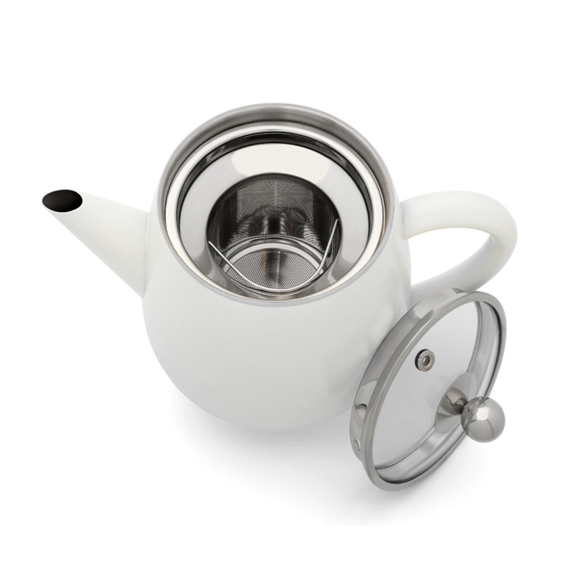 Bredemeijer 1100ml Stainless Steel, White
