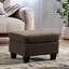 Tissu chocolat compact - et polyvalent. Portable pour les chambres à coucher. Repose-pieds de 23,56 po x l 18,5 po, 15,98 po et 10,53 lb. Portabilité. Revêtement. Améliore n'importe quelle pièce. 24 po-429381986