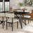 Axler Dining Set, Tripod-Cross Dining Table With Stylish Chairs, Light Oak-1486197601-1497846290