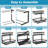 Under Sink Organizers And Storage, 2 Tier Pull Out Under Cabinet Organizer Drawer Shelf, 2 Pack Large Metal Adjustable Slide Out Drawers Shelves For Kitchen Bathroom.