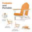 Chaise Adirondack pliante en PEHD Rakesh-730036808