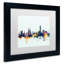 « barcelone espagne horizon blue », impression encadrée-17768339