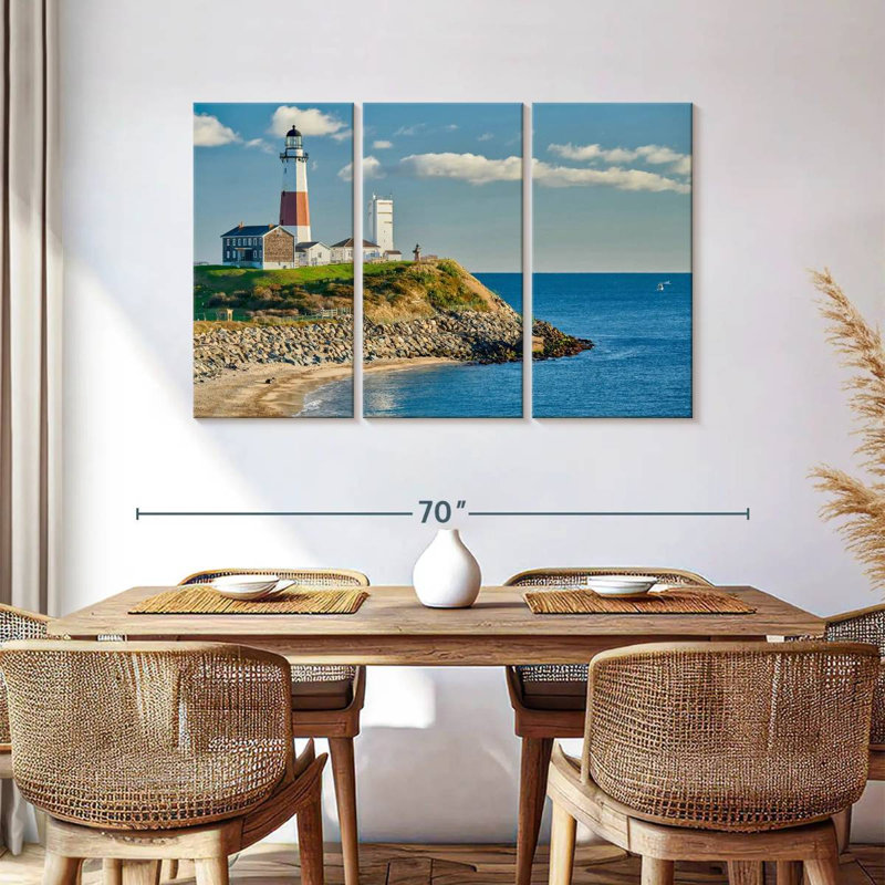 Aletra, mer transparente au phare de Montauk, H 36 po x l 57 po