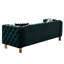 Velvet In , 84.25''W, With Gold Legs And Construction For Reliability 84.25''W Back Side Panels, Metal Fabric-1053904460-1053904463