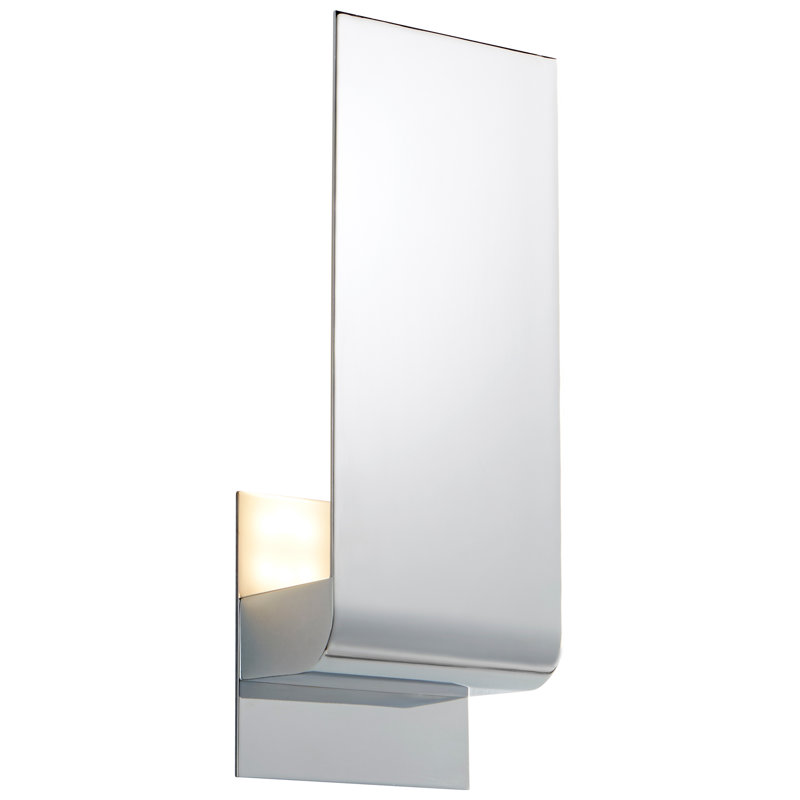 Gartrell LED Armed Sconce, Polished Chrome