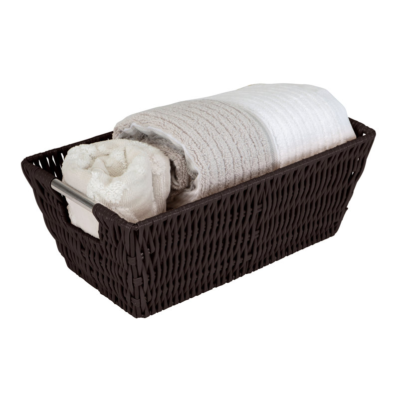 Simplify Plastic Box, 4.5" H x 6.5" W x 11.4" D, Brown