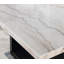 Table de salle à manger attrayante et élégante en marbre véritable blanc 1 pièce