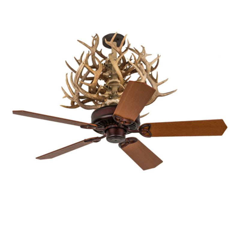 Antlers Downrod Ceiling Fan