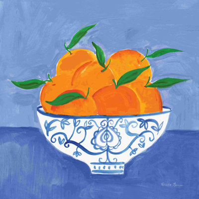 «Orange nature morte» par Farida Zaman - peinture sur toile tendue