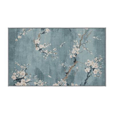 Tapis gris lavable à la machine