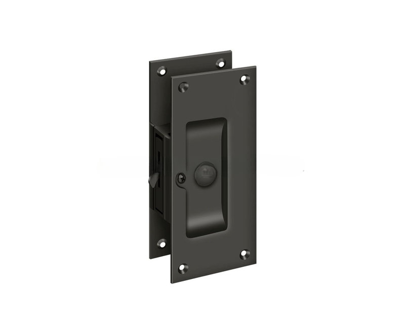 Serrure décorative Deltana SDL60U10B 6 po, intimité en bronze huilé, Bronze frotté à l'huile