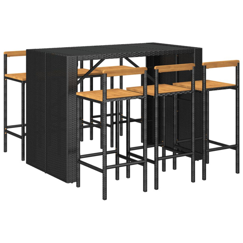 Lidah 40cm Bar Set, Black