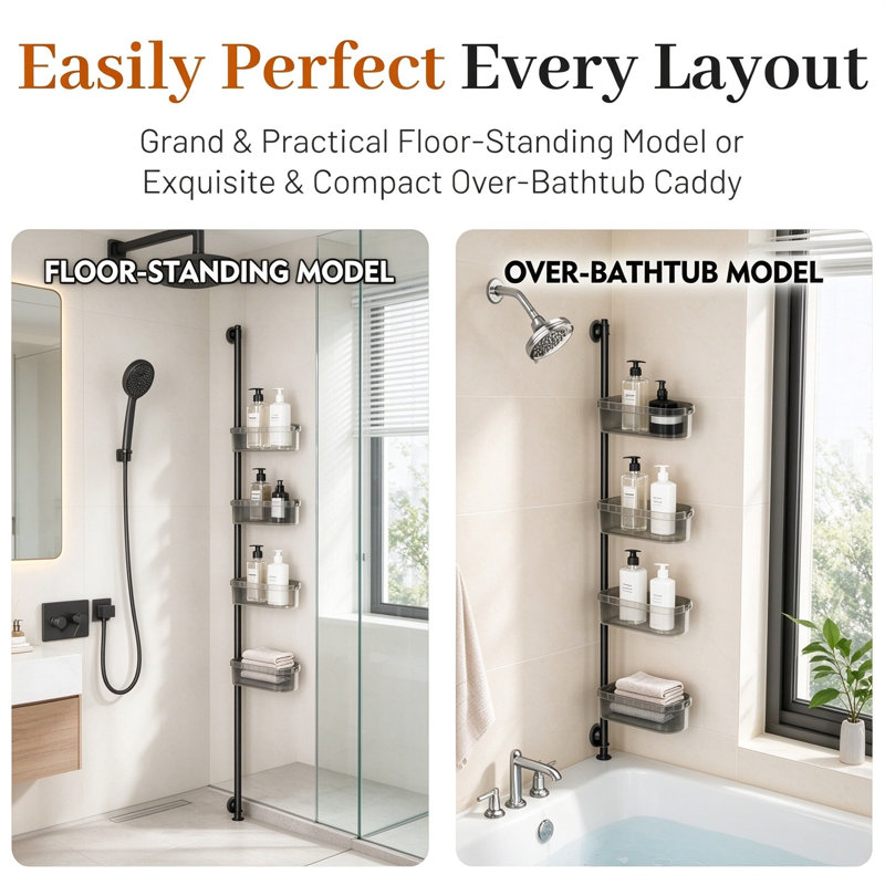Mounting / Installation Required Shower Caddy