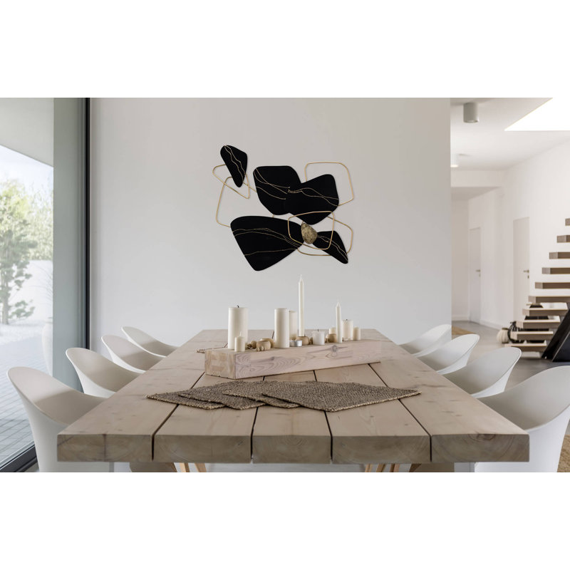 Handmade Glam Abstract Wall Decor on Metal