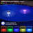 Solar Floating Pool Lights, RGB Colour Changing Pool Floating Light, IP68 Waterproof LED Solar Pool Lights That Float, Hangable Auto ON Off For Pool Hot Tub Wedding Path Party Decoration