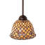 Luminaire suspendu 1 lumière en bronze acajou