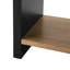 Table de chevet en bois, table de chevet de couleur naturelle et noire-830486260