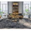 Leonardo Hand Knotted Abstract Area Rug in Blue