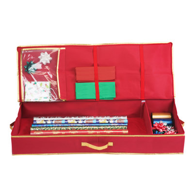 Rangement de papier cadeau des Fêtes