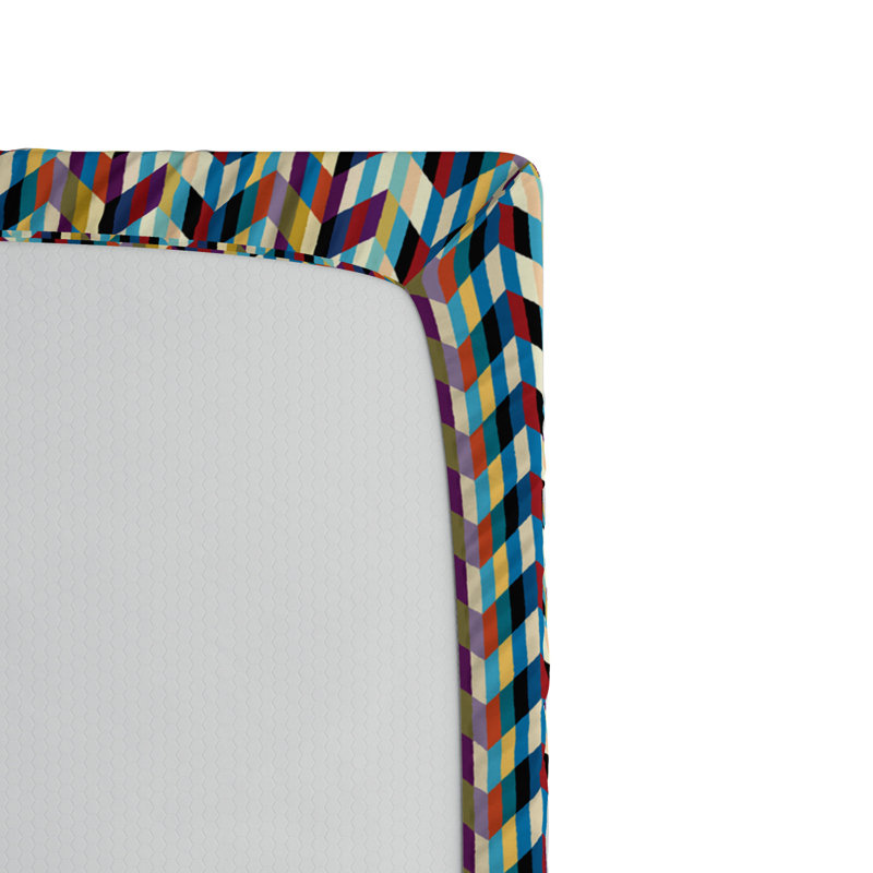 Microfiber Striped Fitted Sheet, Twin Fitted Sheet