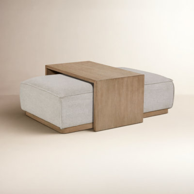 Marielle 49" Ottoman with Tray Table