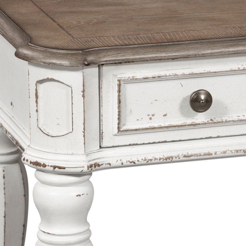 Bureau de coiffeuse Colchester avec tiroir entièrement teint