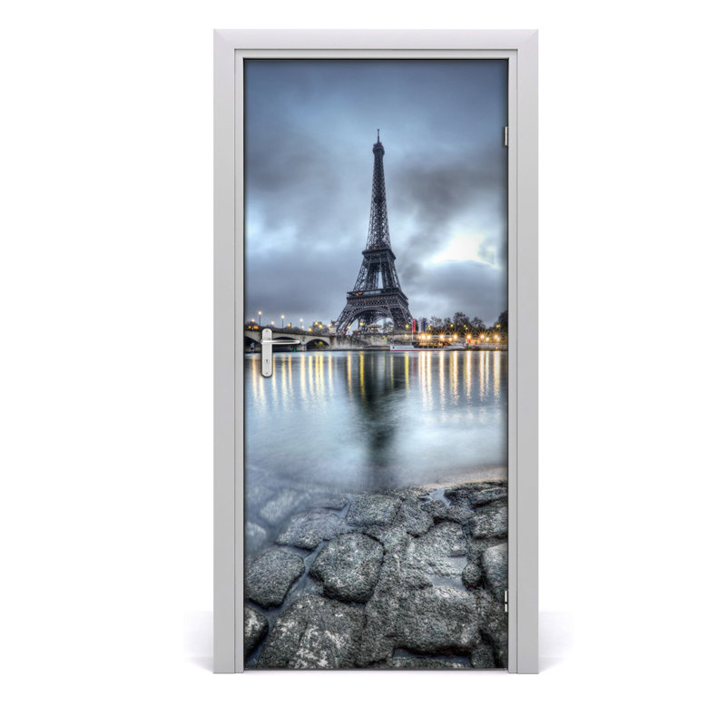 Eiffel Tower Door Decal