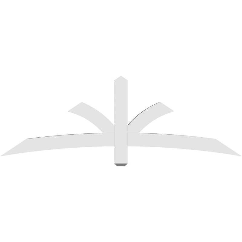 Support pour pignon Davenport, H 24 po x l 72 po (pas: 8/12), P 4 po x F 4 po, PVC