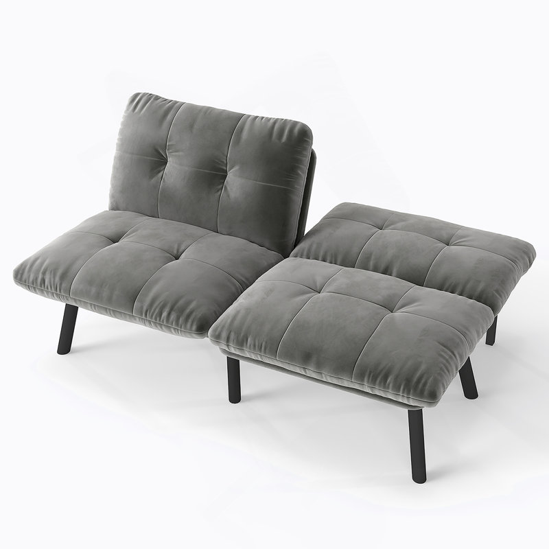 Canapé-lit pliant convertible gris, Gris