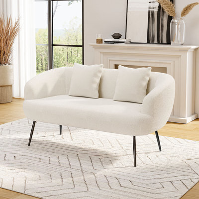 Kayce Fabric 146cm Reception Loveseat