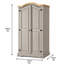Tilburg 2 Door Solid Wood Wardrobe