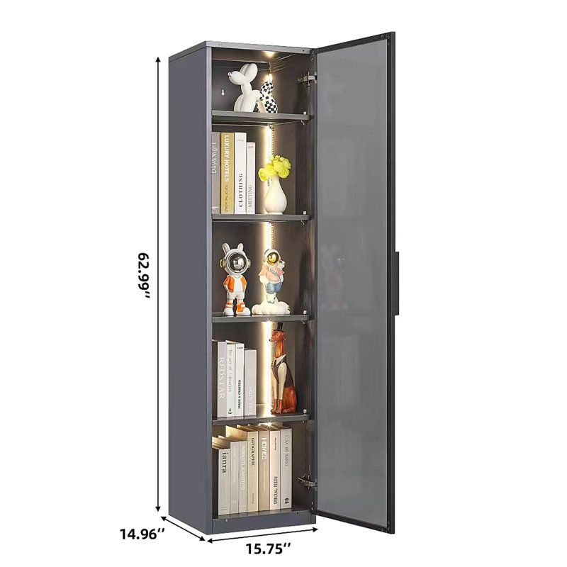 Vitrine à une porte pour le salon