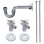 Kingston Brass Trimscape Traditional Plumbing Supply Kit Combo with P-Trap