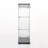 Two Door Glass Cabinet Glass Display Cabinet With 3 Shelves-1567018750