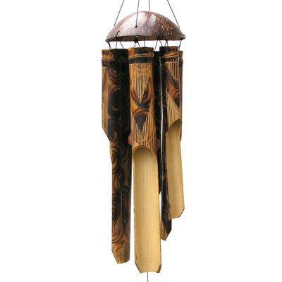 Wood Abstract Wind Chime