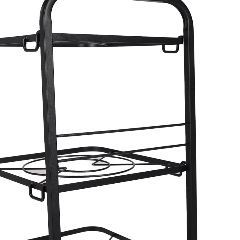 Steel Handcrafted Rectangle Countertop / Cabinet Pot Rack