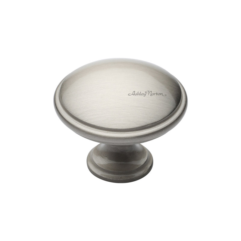 Poignée ronde 1 1/2" de diamètre Andria, Nickel satiné, 1 1/2"