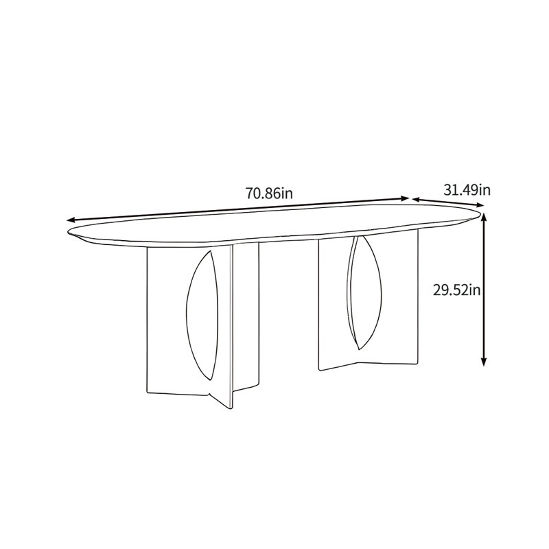 Une sélection de tables de salle à manger en bois massif, H 29,52 po x L 70,86 po x l 31,49 po