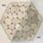 White Flat Honeycomb Pebble Mosaic 9.84”x11.81”
