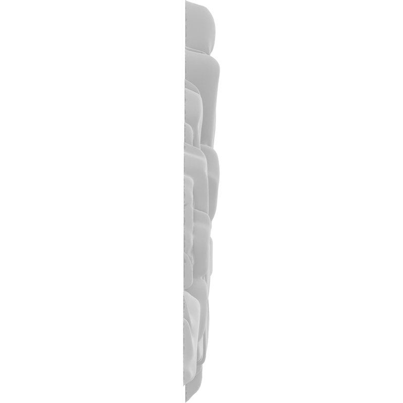 Rosette Marbleton, H 10 po x l 5 po x P 0,63 po