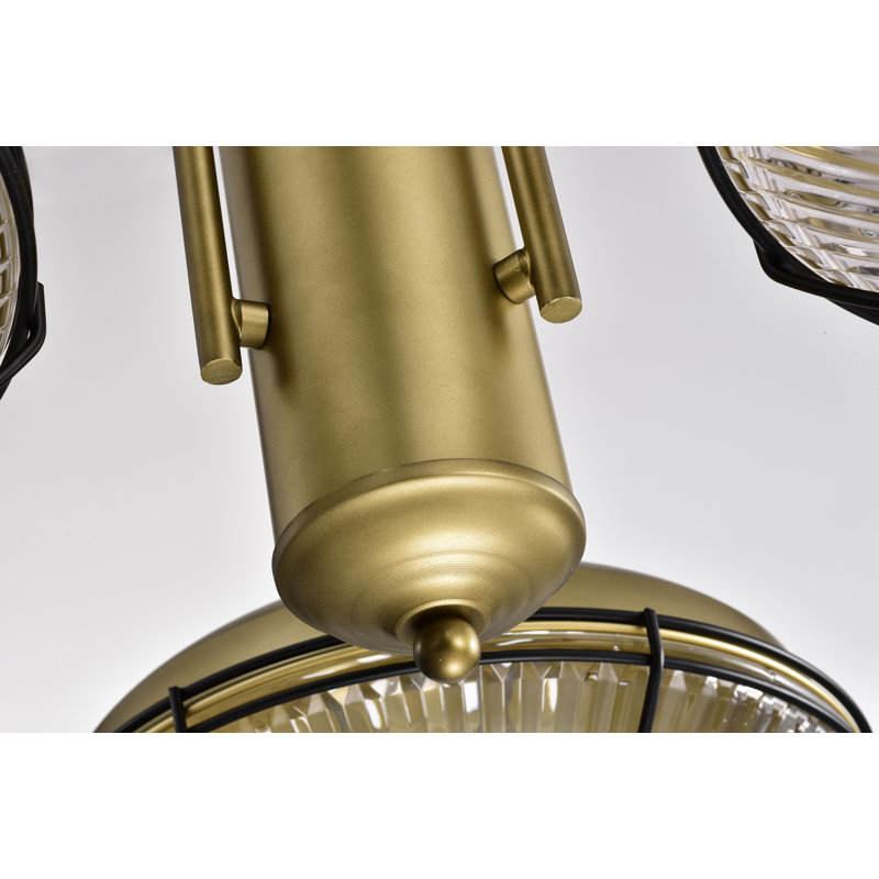 Blocton 3 - Light Geometric Chandelier