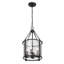 Luminaire suspendu cylindrique à 4 lumières