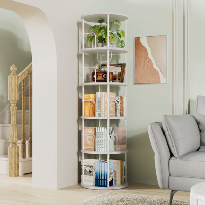 Bibliothèque rotative 5 niveaux 5 pièces
