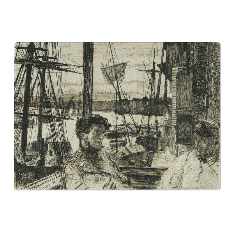 Rotherhithe by James Mcneill Whistler Chopping Board, 0.4cm H x 28.5cm W x 39cm L