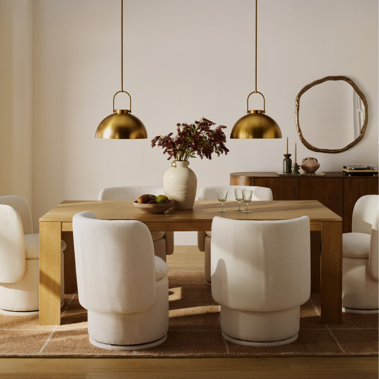Ceramic Table Vase, White