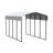 Galvanized Steel Carport, 10X20X9-90469278
